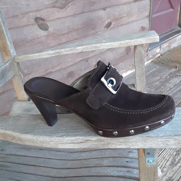 Stuart Weitzman Brown Clogs/Mules - Picture 2 of 8